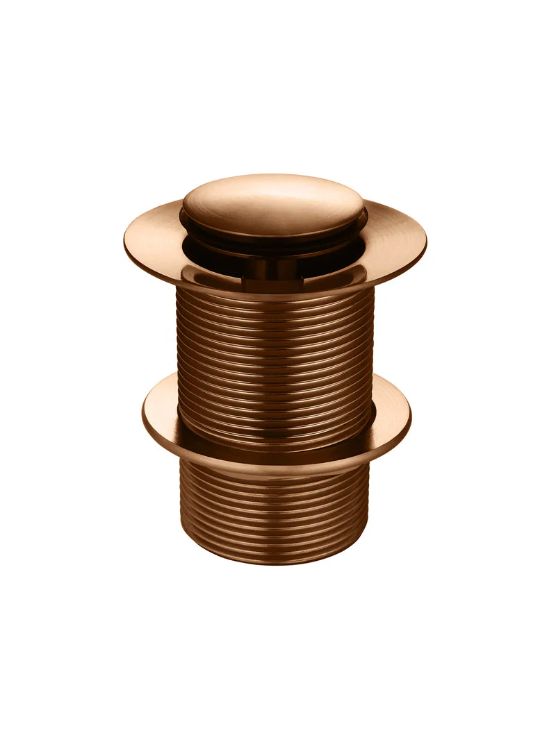 40mm Pop Up Waste - No Overflow / Unslotted - Lustre Bronze - Image 2