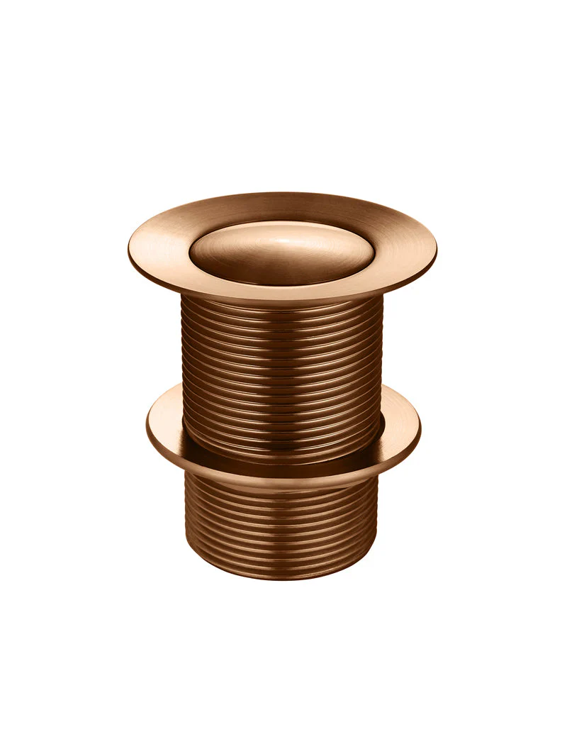 40mm Pop Up Waste - No Overflow / Unslotted - Lustre Bronze - Image 4