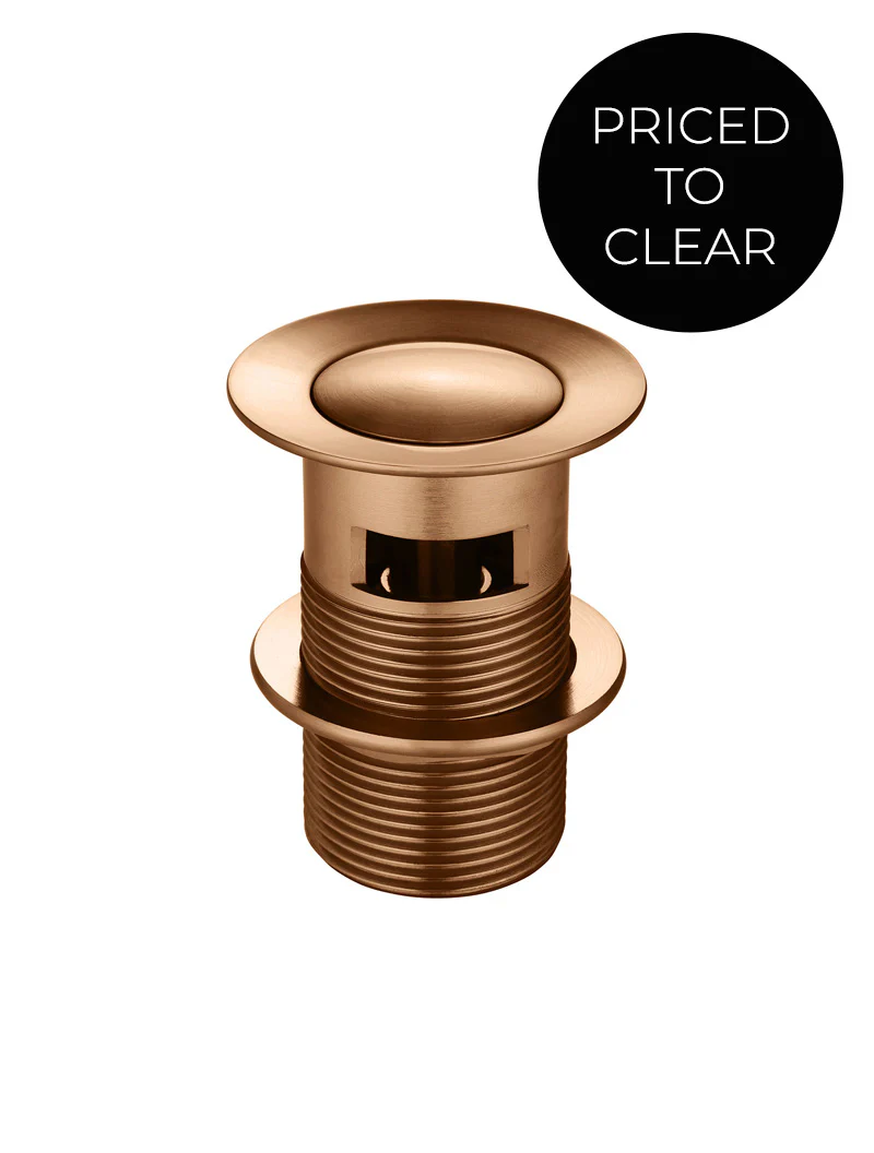 Basin Pop Up Waste 32mm - Overflow / Slotted - Lustre Bronze