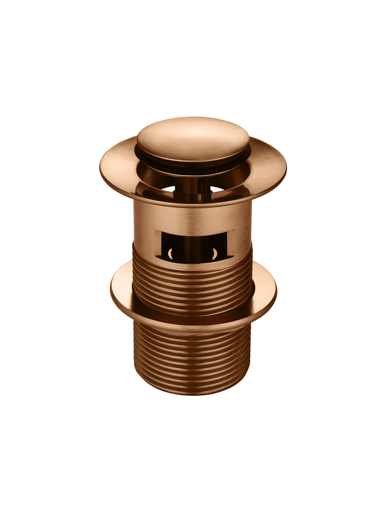 Basin Pop Up Waste 32mm - Overflow / Slotted - Lustre Bronze - Image 2