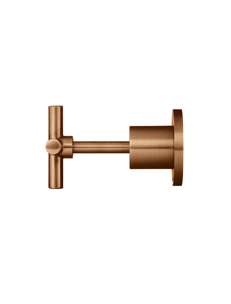 Round Cross Handle Jumper Valve Wall Top Assemblies - Lustre Bronze - Image 2