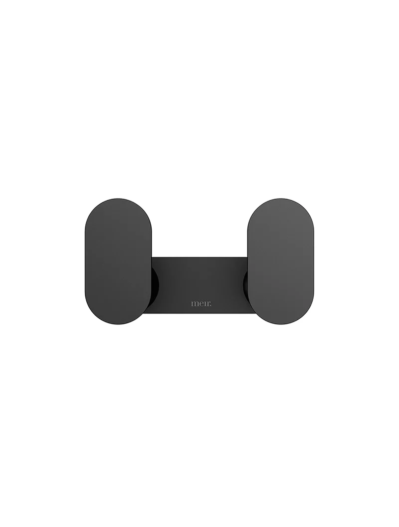 Curvaé Double Robe Hook - Matte Black - Image 2