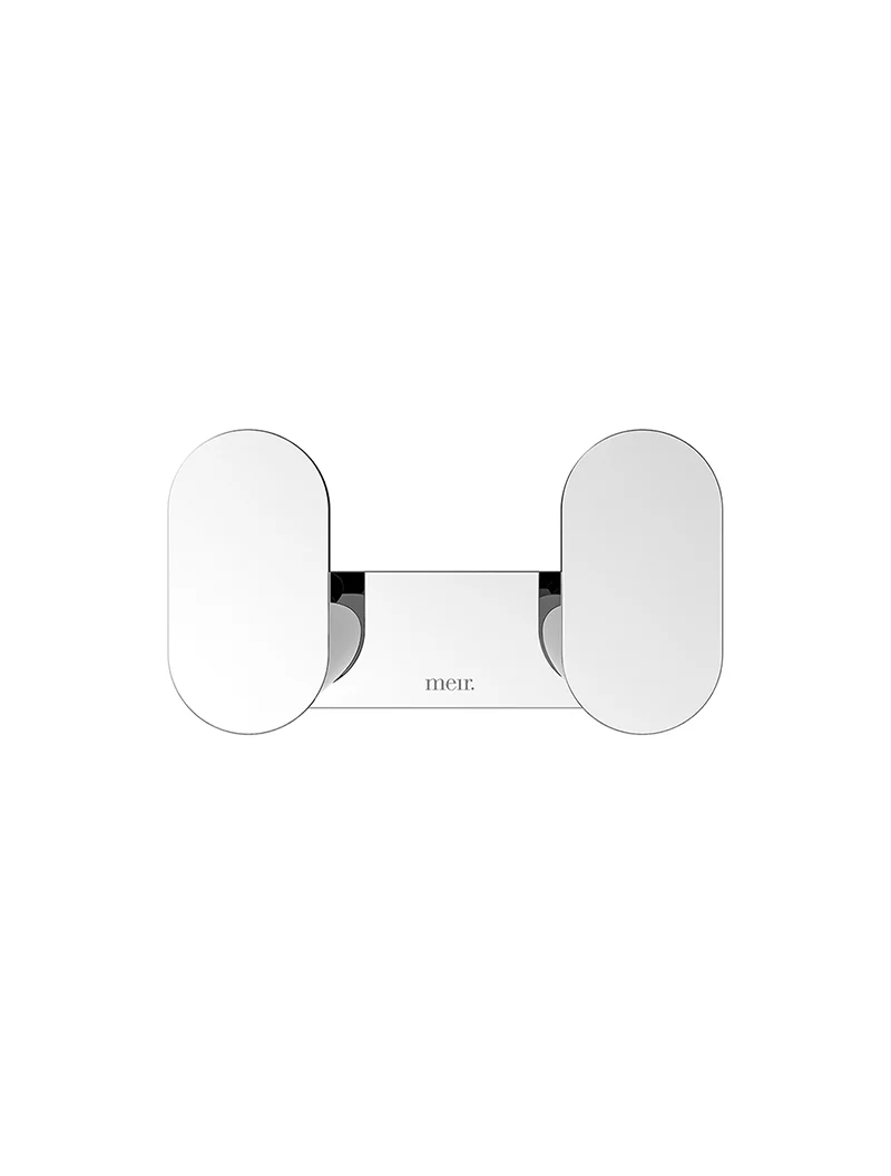 Curvaé Double Robe Hook - Polished Chrome - Image 2
