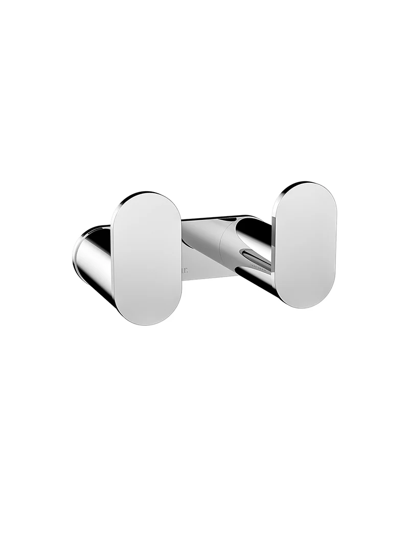 Curvaé Double Robe Hook - Polished Chrome - Image 4