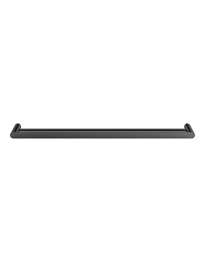 Curvaé Double Towel Rail 800mm - Matte Black - Image 2