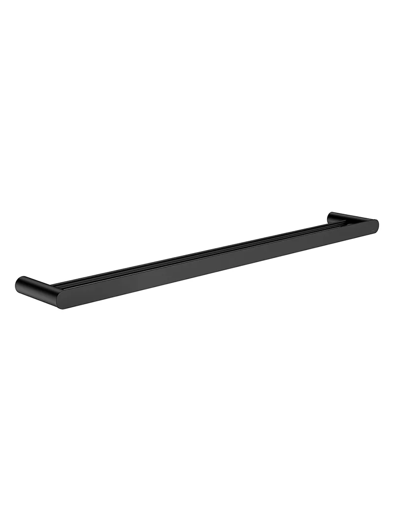 Curvaé Double Towel Rail 800mm - Matte Black - Image 4