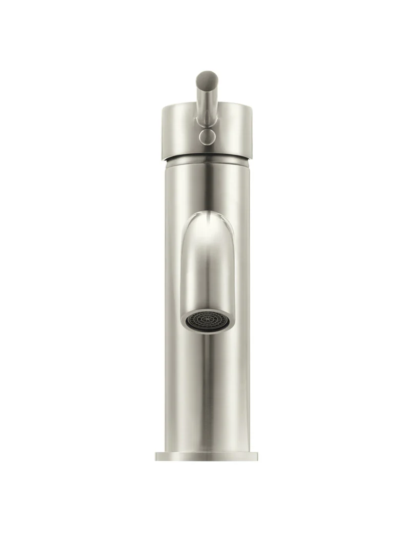Round Basin Mixer Curved - PVD Brushed Nickel - Image 5