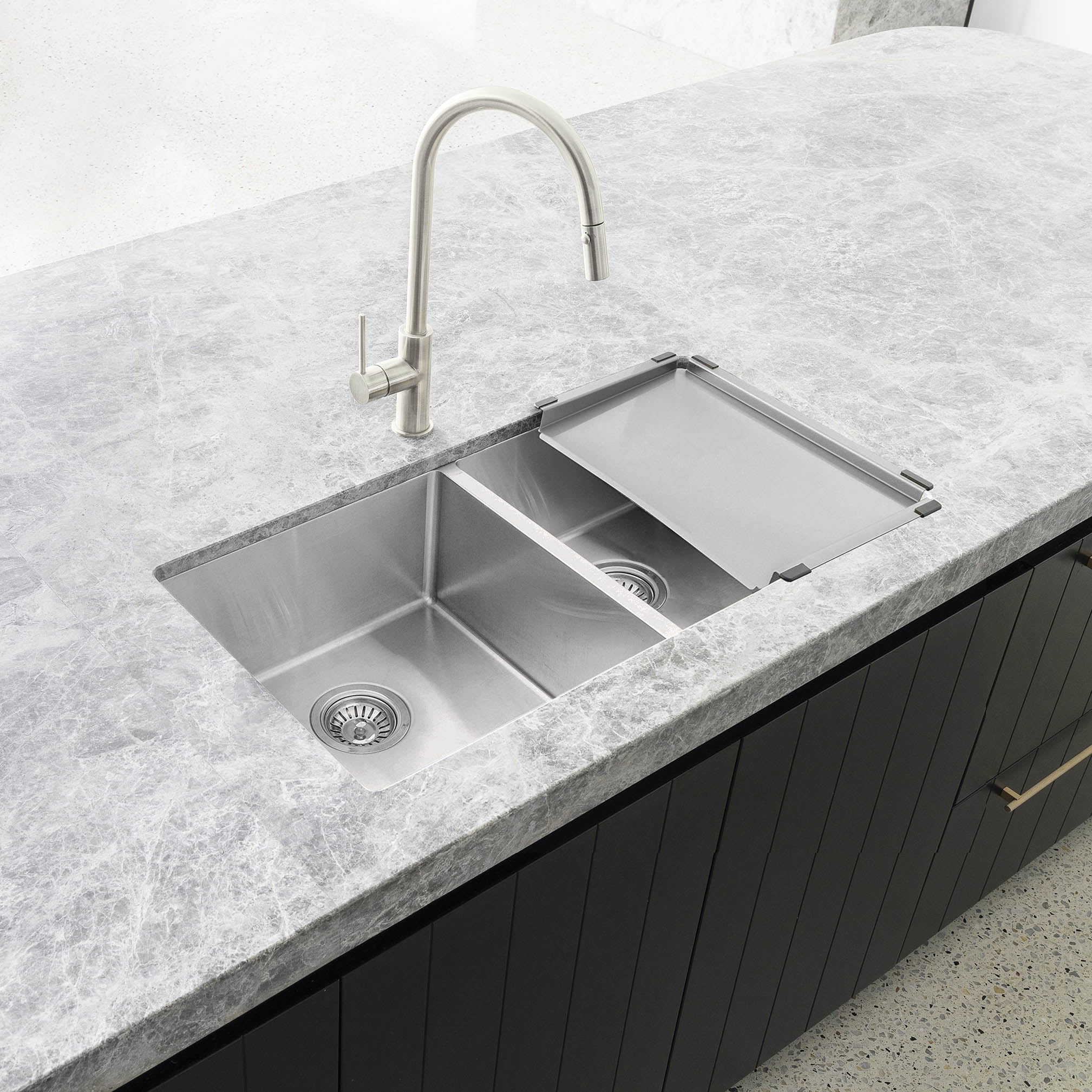 Lavello Dish Draining Tray - PVD Brushed Nickel - Image 6