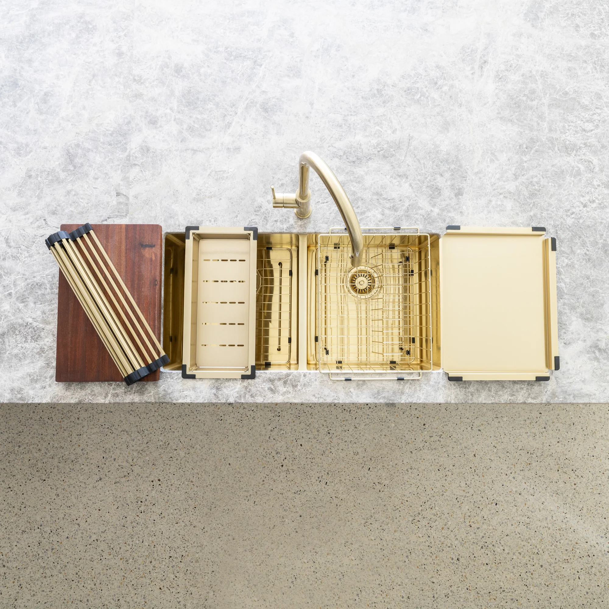 Dish Rack - PVD Brushed Bronze Gold - Image 5