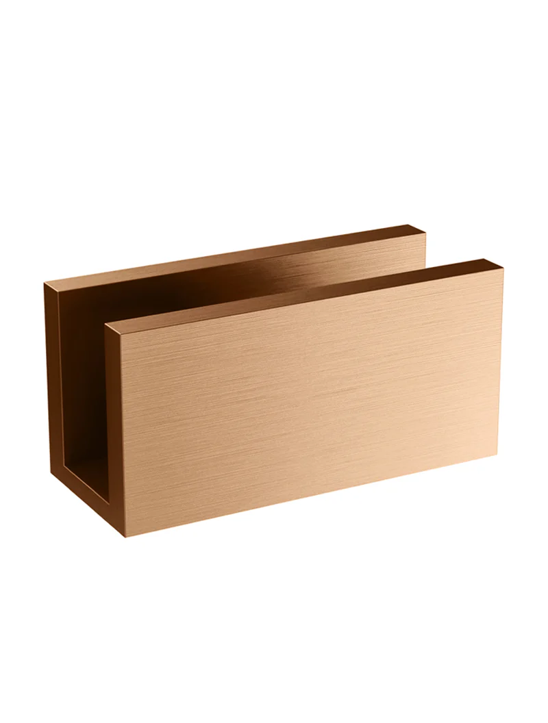 Glass Fixing U Bracket - Lustre Bronze - Image 4