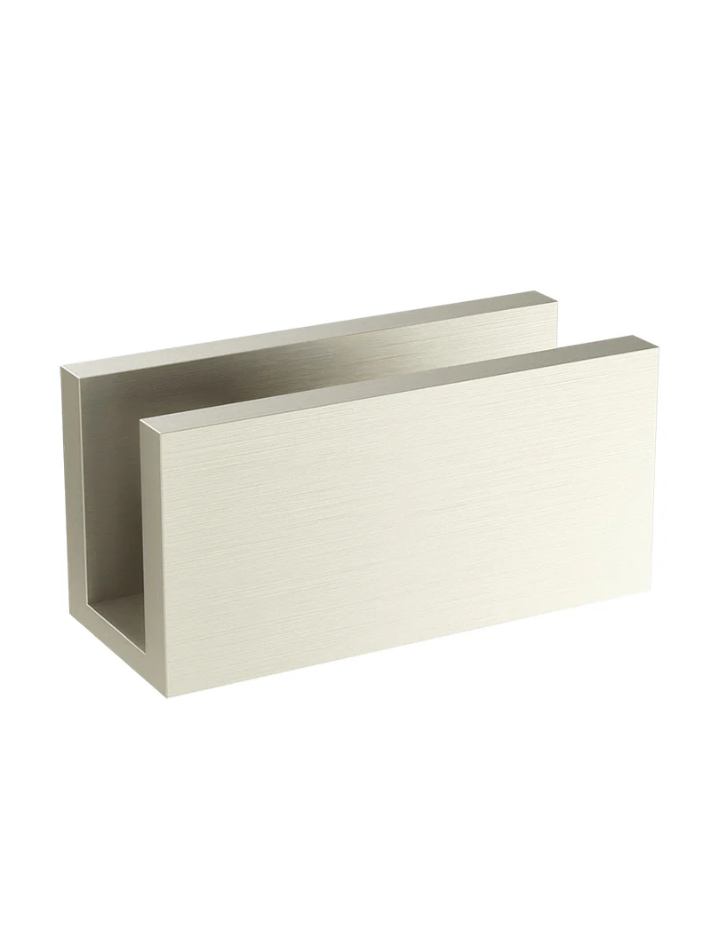 Glass Fixing U Bracket - PVD Brushed Nickel - Image 4