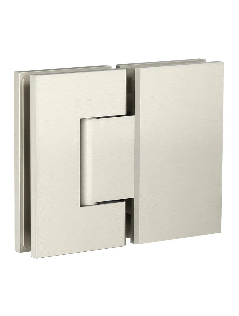 Glass to Glass Shower Door Hinge - PVD Brushed Nickel - Image 3