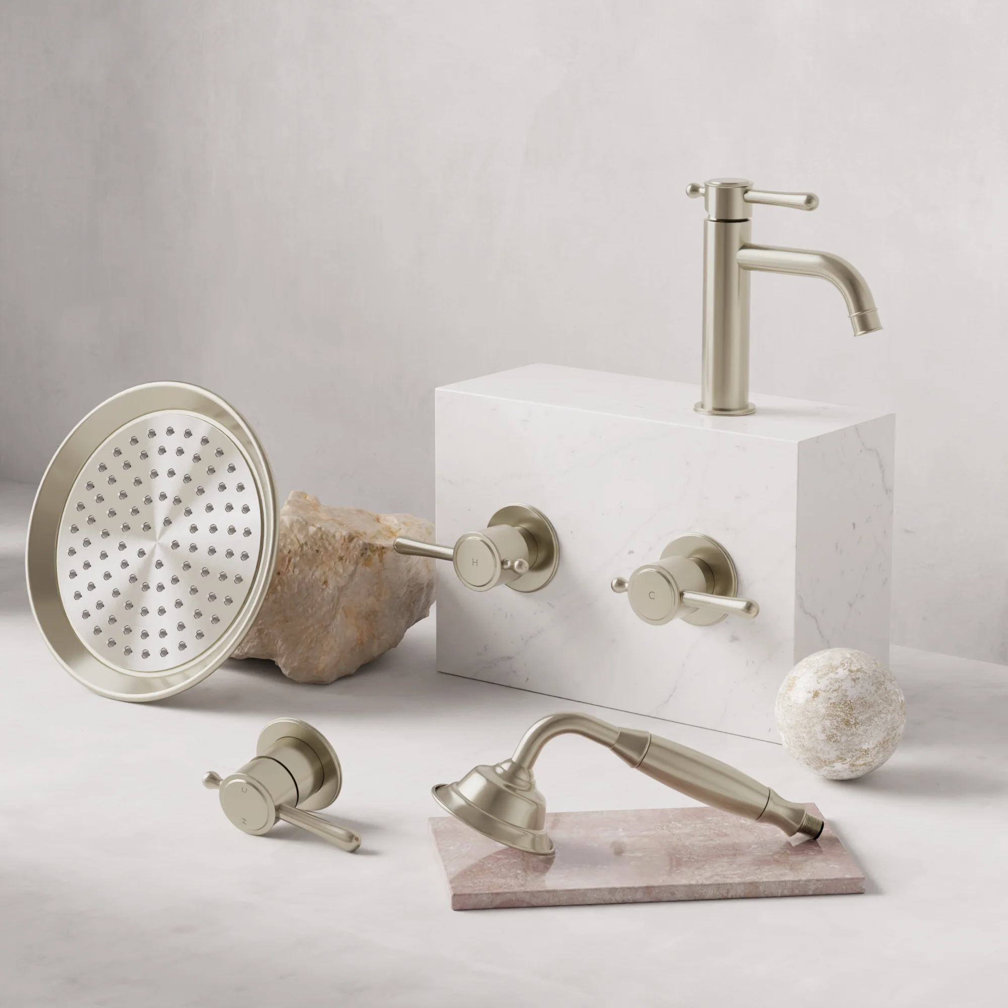 Harrington Quarter Turn Wall Tap Set - Image 4