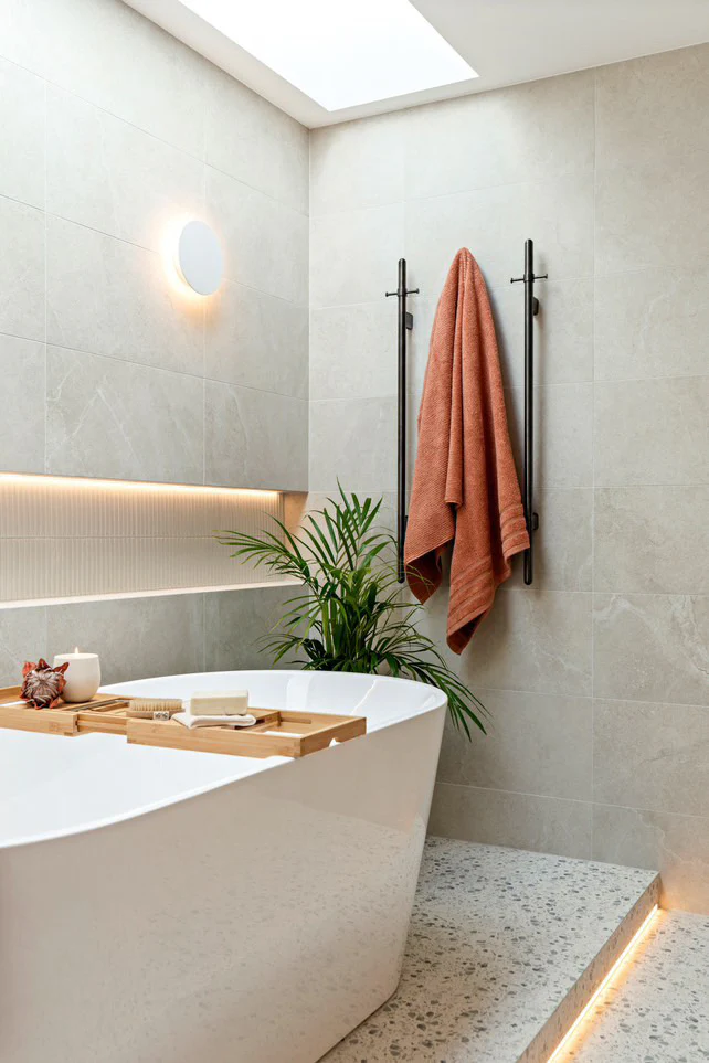 Heated Vertical Towel Rail - Shadow Gunmetal - Image 5