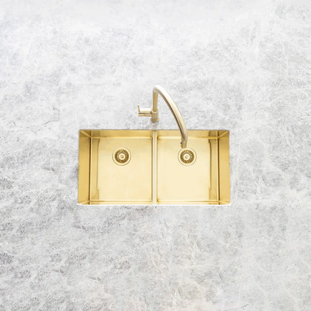 Lavello Kitchen Sink Colander - Brushed Bronze Gold - Image 3