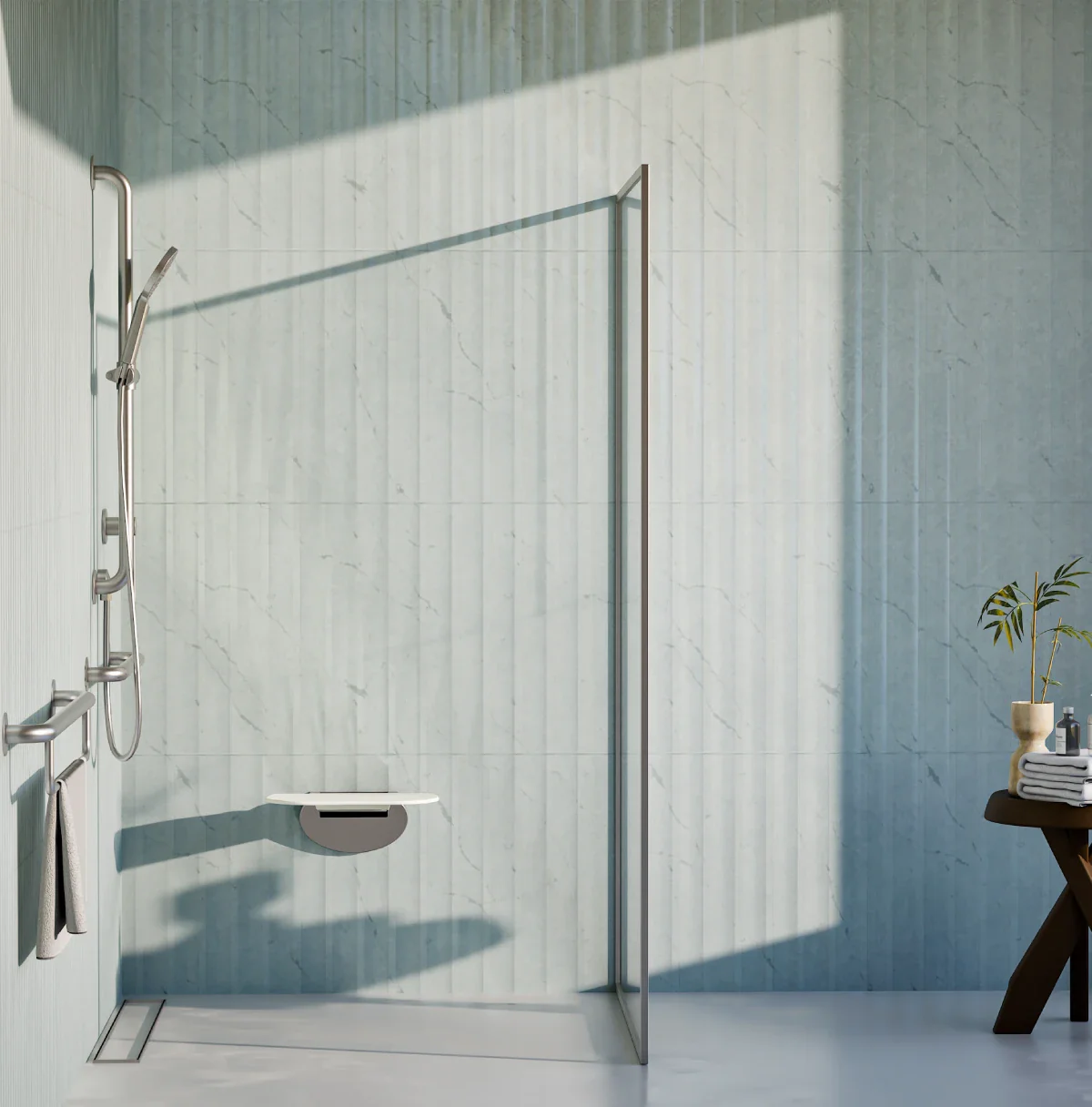 Meir Mobility 42mm Handle - Brushed Nickel - Image 3