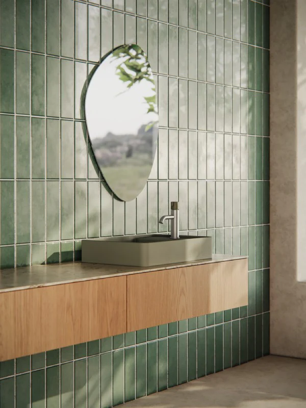 Meir X Nood Co. Alchemy Series Progressive Basin Mixer - Champagne x Lilly Pilly - Image 2