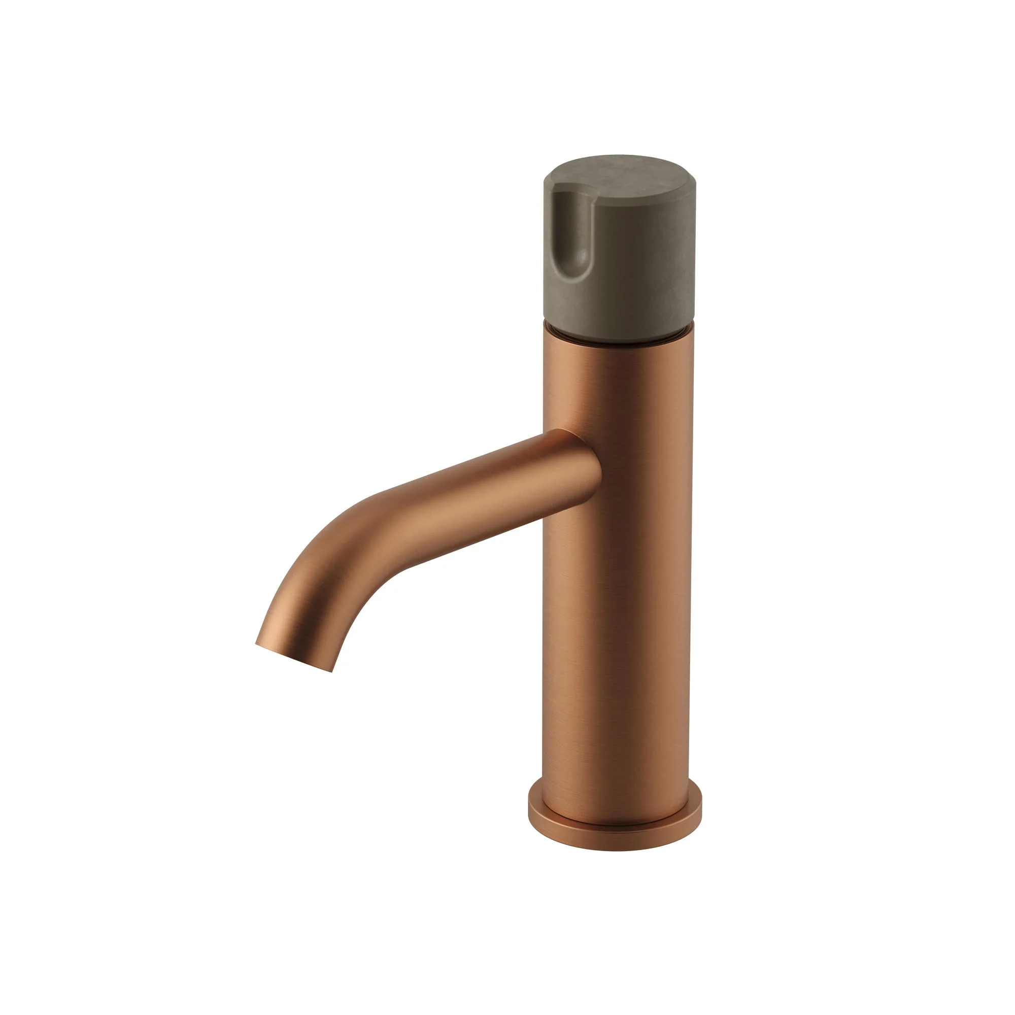 Meir X Nood Co. Alchemy Series Progressive Basin Mixer - Lustre Bronze x Olive