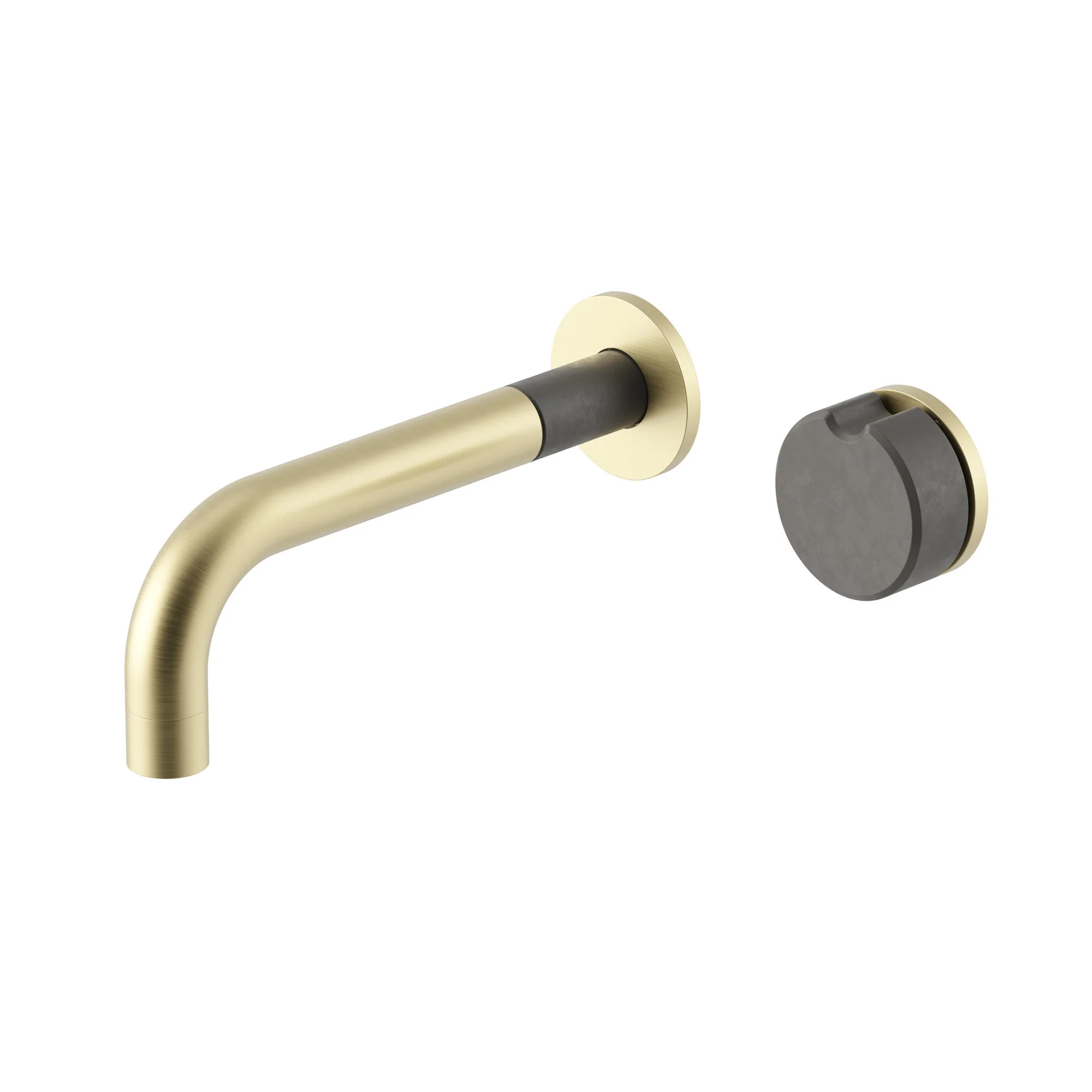 Meir X Nood Co. Alchemy Series Progressive Wall Mixer Set - Tiger Bronze x Mid Tone Grey