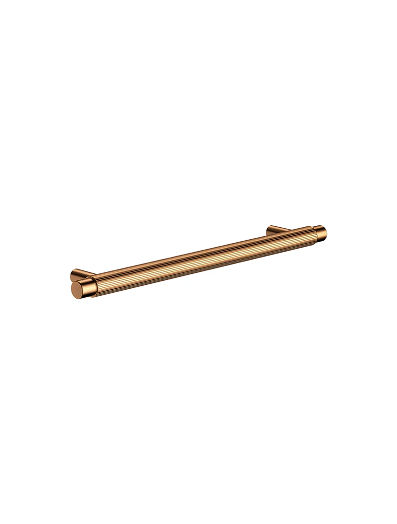 Öppen Round Pull 200mm Cabinet Handle (Linear Knurled) - Lustre Bronze - Image 4