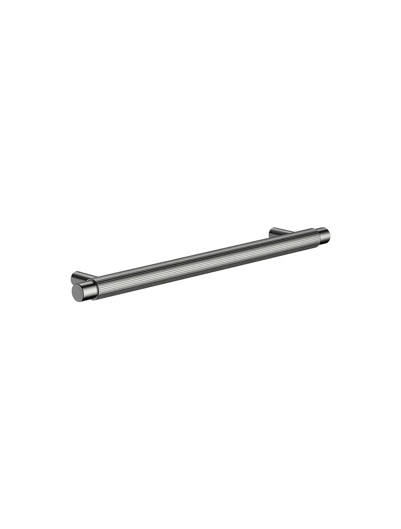 Öppen Round Pull 200mm Cabinet Handle (Linear Knurled) - Shadow Gunmetal - Image 4