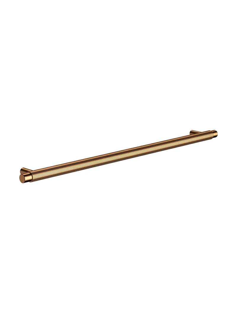 Öppen Round Pull 328mm Cabinet Handle (Linear Knurled) - Lustre Bronze - Image 6