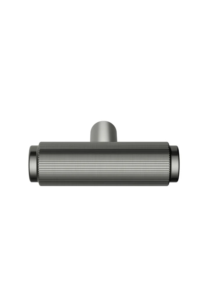 Öppen T-Pull Cabinet Handle (Linear Knurled) - Shadow Gunmetal - Image 3