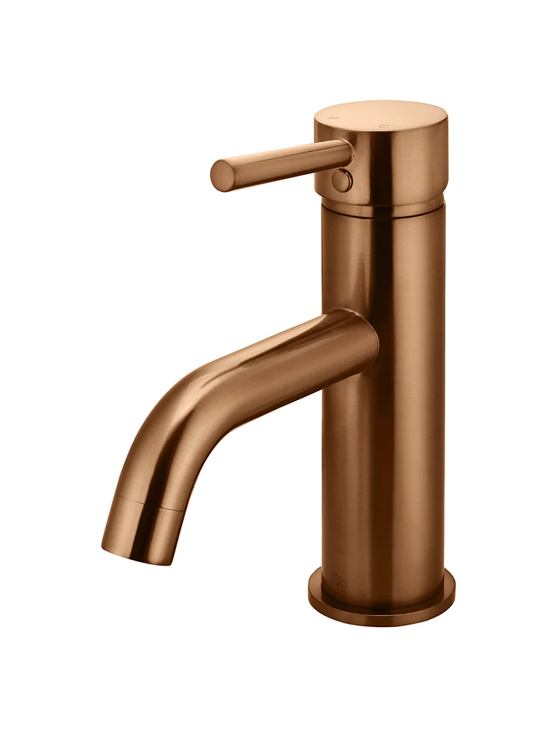 Round Basin Mixer Curved - Lustre Bronze - Image 6