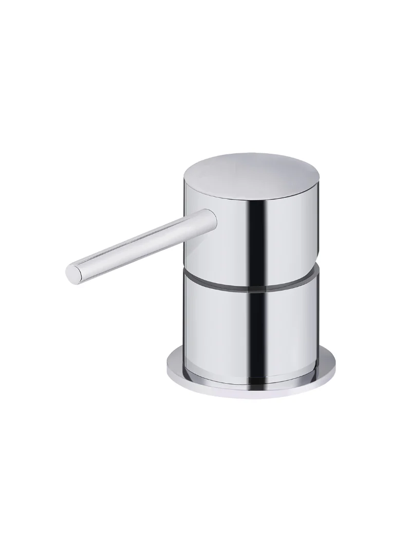 Round Deck Mounted Mixer - Polished Chrome - Image 4
