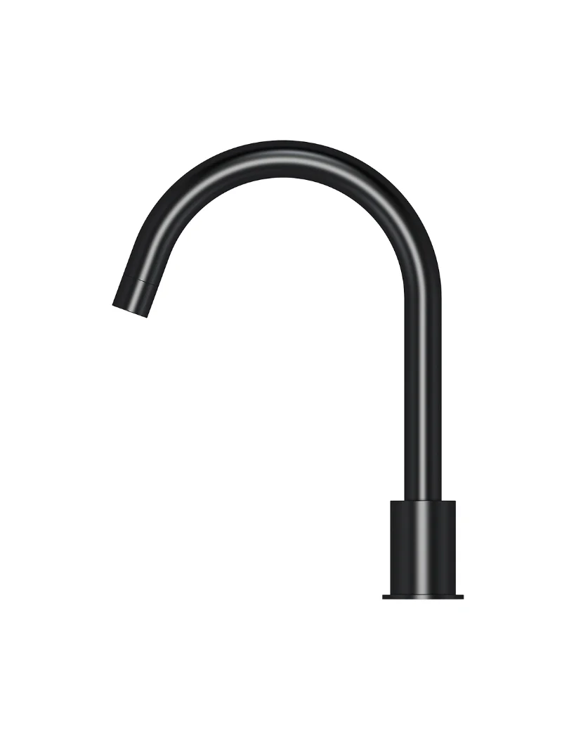 Round Hob Mounted Swivel Spout - Matte Black - Image 2
