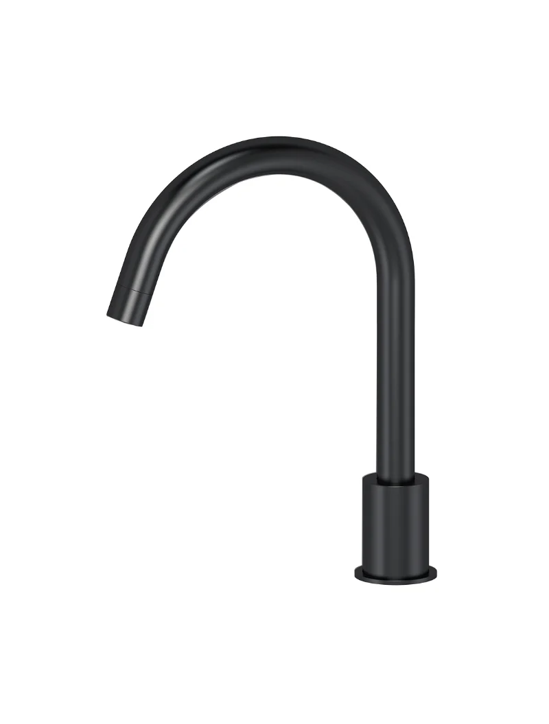 Round Hob Mounted Swivel Spout - Matte Black - Image 4