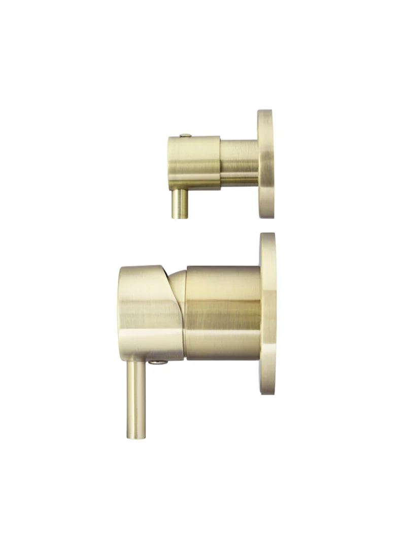 Round Diverter Mixer Trim Kit (In-wall Body Not Included) - PVD Tiger Bronze - Image 2