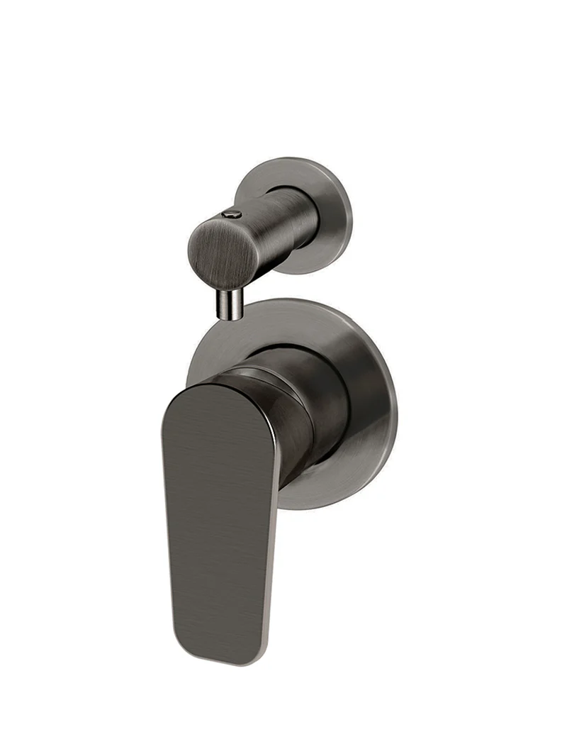 Round Diverter Mixer Paddle Handle Trim Kit (In-wall Body Not Included) - Shadow Gunmetal - Image 3