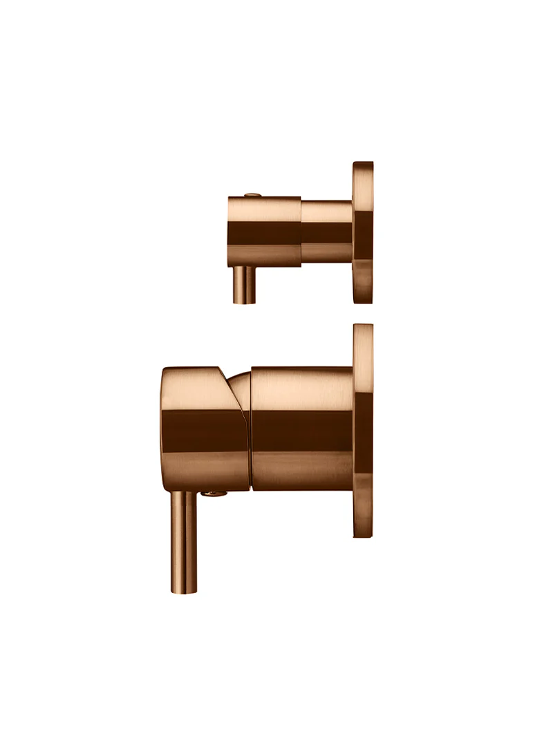 Round Diverter Mixer Trim Kit (In-wall Body Not Included) - Lustre Bronze - Image 2