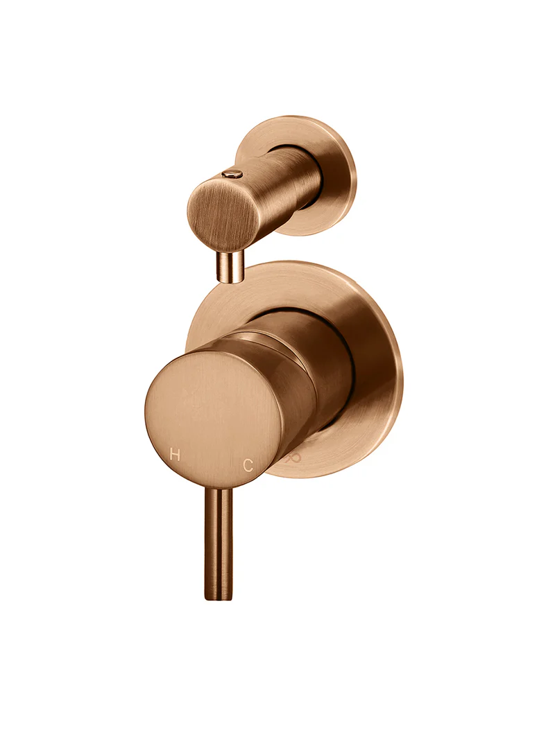Round Diverter Mixer Trim Kit (In-wall Body Not Included) - Lustre Bronze - Image 4