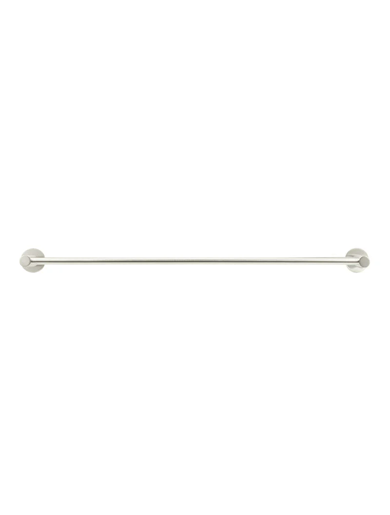 Round Double Towel Rail 600mm - PVD Brushed Nickel - Image 5