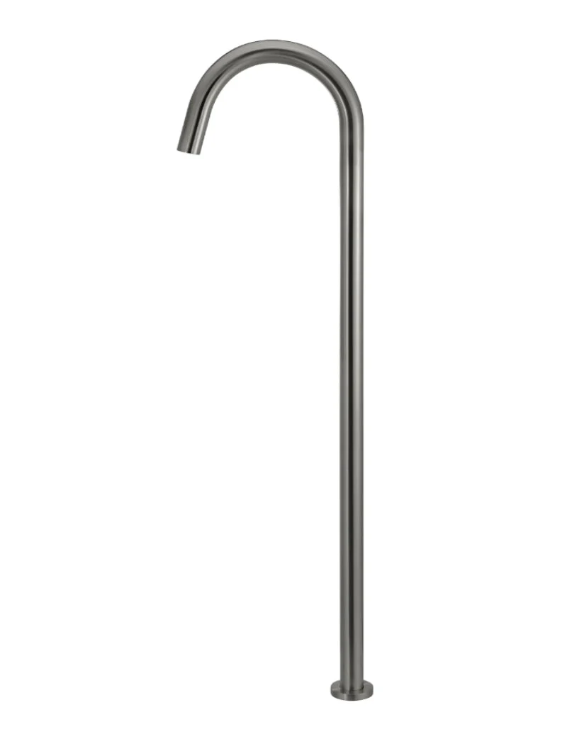 Round Freestanding Bath Spout - Shadow Gunmetal - Image 2