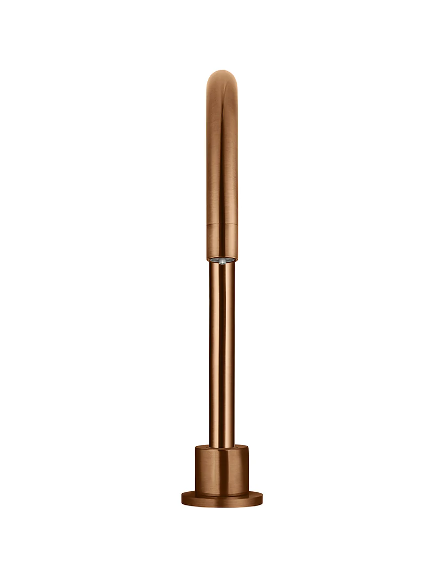 Round Gooseneck High-Rise Swivel Hob Spout - Lustre Bronze - Image 7