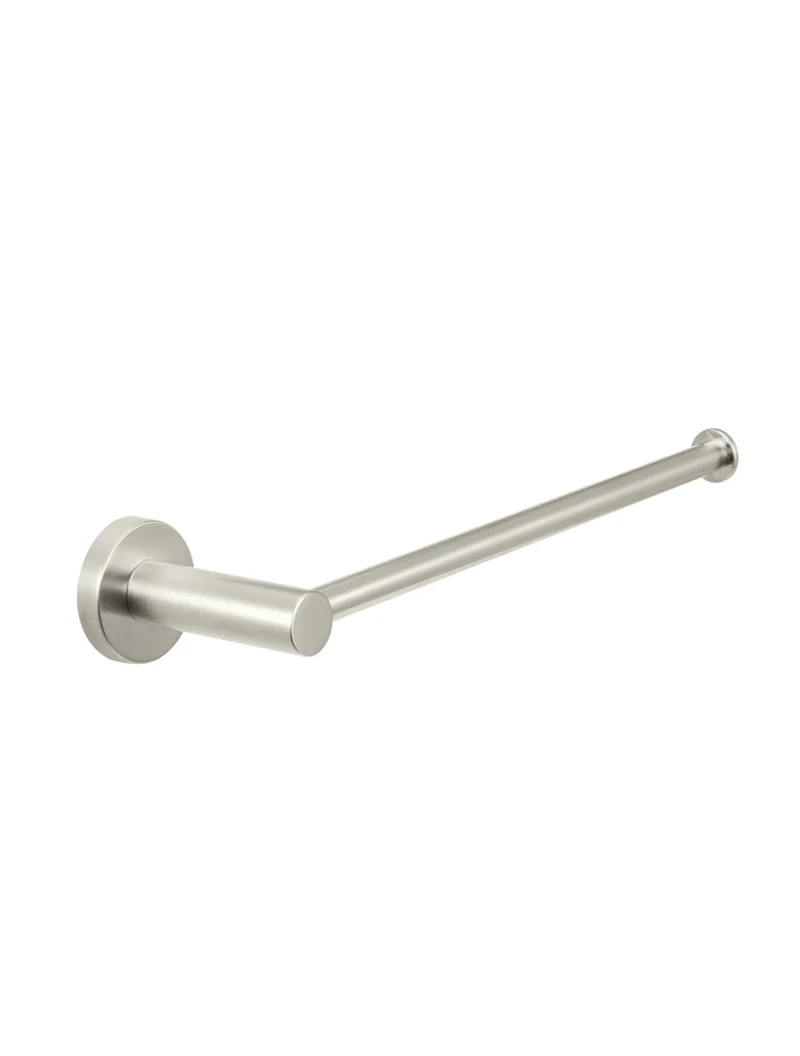 Round Guest Towel Rail - PVD Brushed Nickel - Image 4