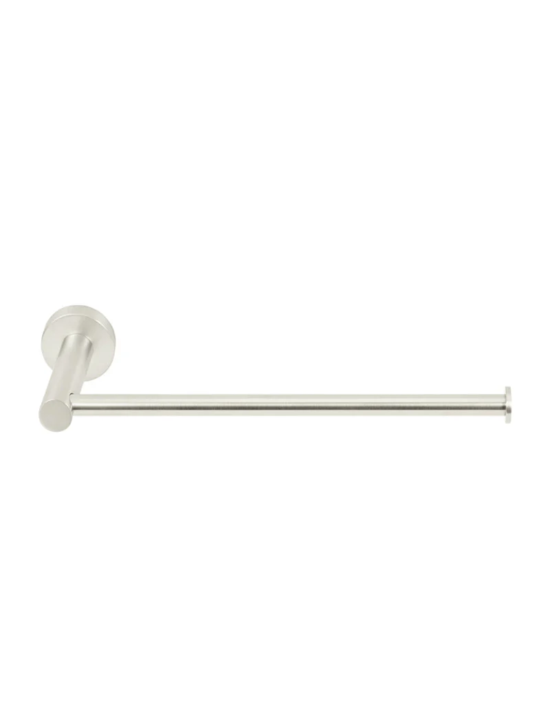 Round Guest Towel Rail - PVD Brushed Nickel - Image 5