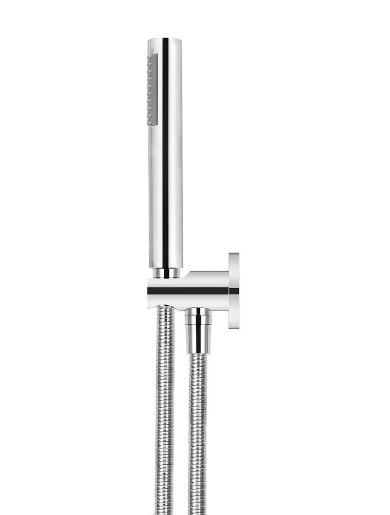 Round Hand Shower on Fixed Bracket - Chrome - Image 3