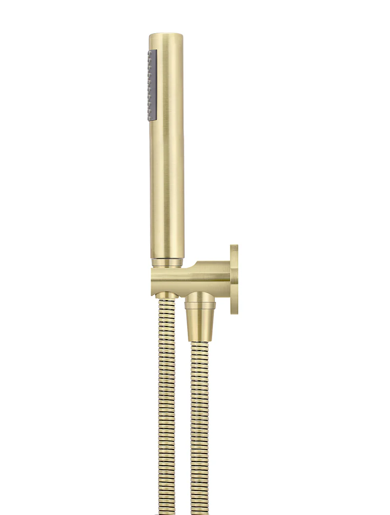 Round Hand Shower on Fixed Bracket - PVD Tiger Bronze - Image 3