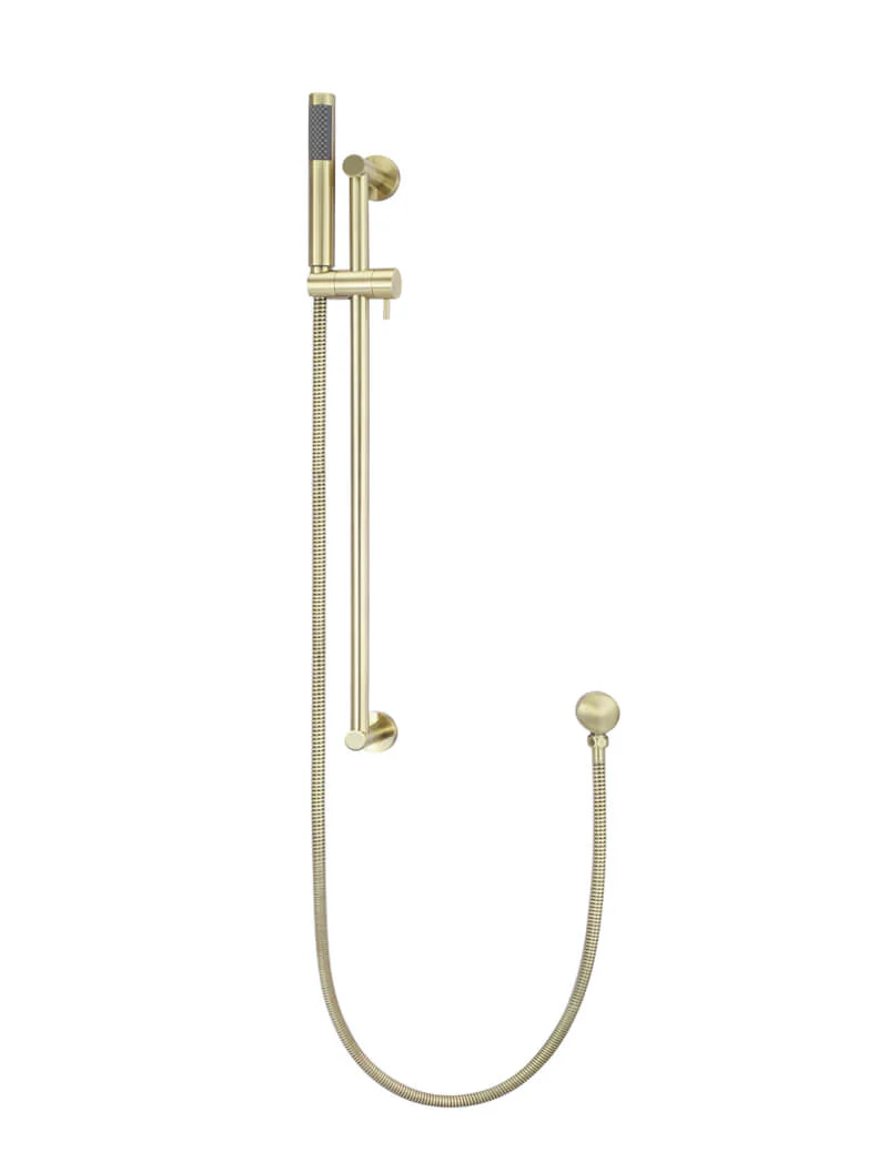 Round Hand Shower on Rail Column - PVD Tiger Bronze - Image 3