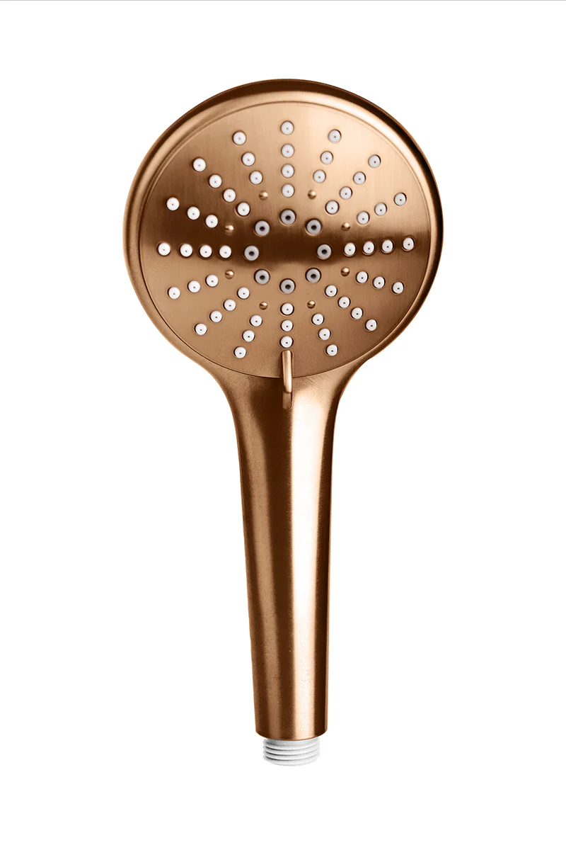 Round Hand Shower Three-Function - Lustre Bronze - Image 2