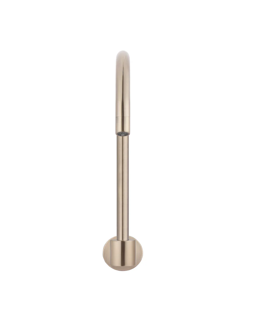 Round High-Rise Swivel Wall Spout - Champagne - Image 3