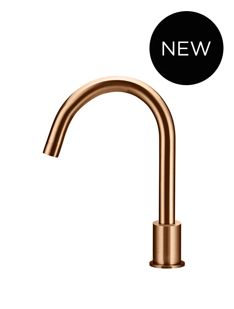 Round Hob Mounted Swivel Spout - Lustre Bronze