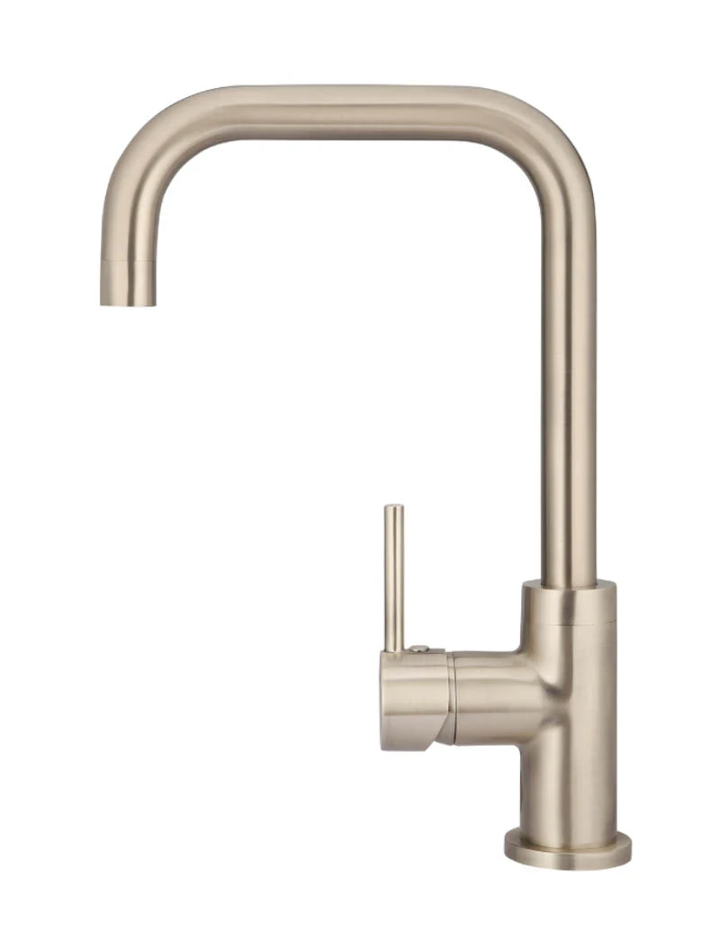 Round Kitchen Mixer Tap - Champagne - Image 2