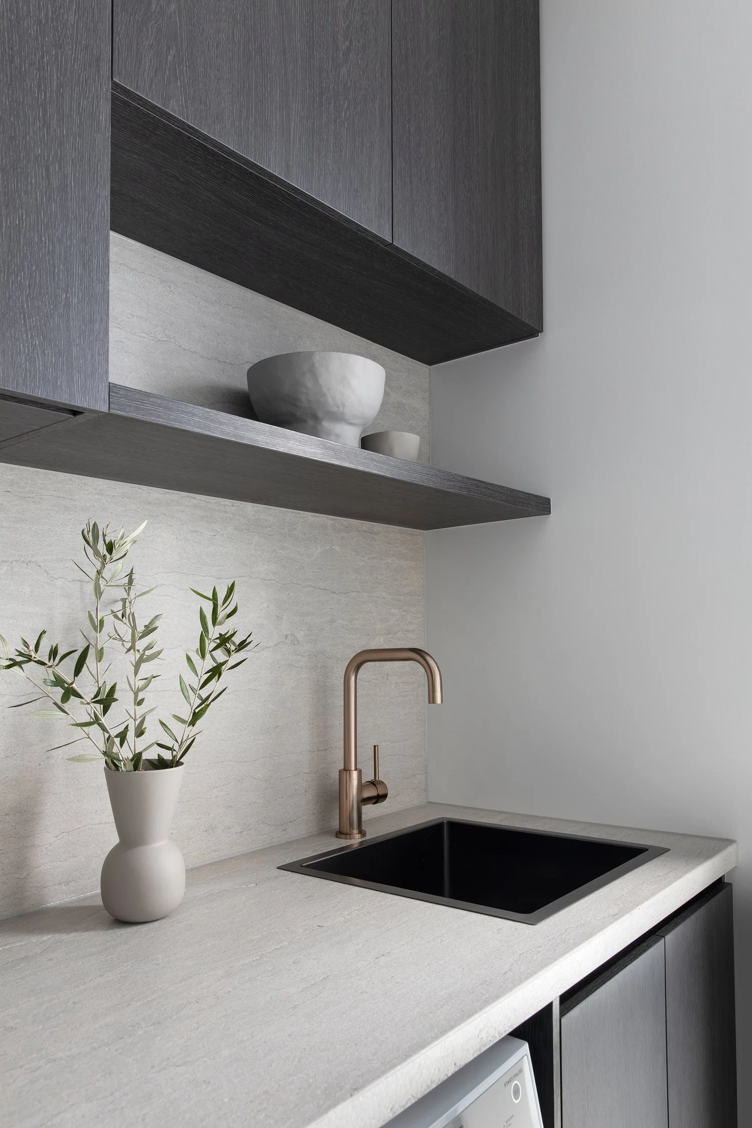 Round Kitchen Mixer Tap - Champagne - Image 6