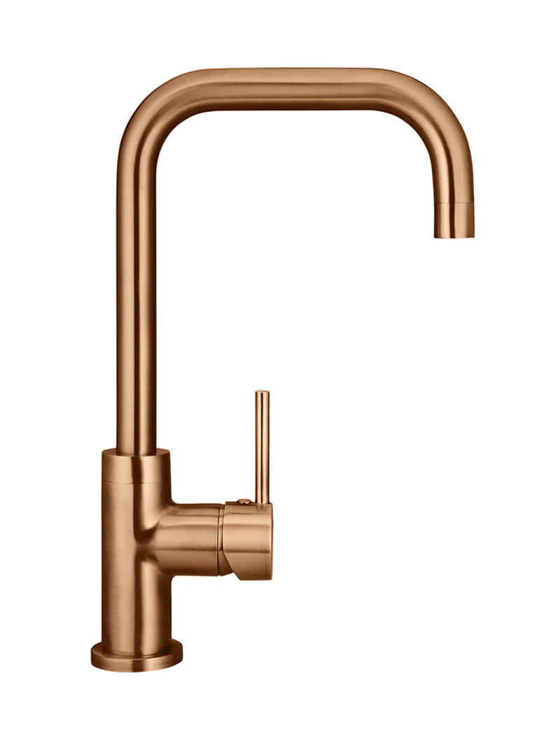 Round Kitchen Mixer Tap - Lustre Bronze - Image 7