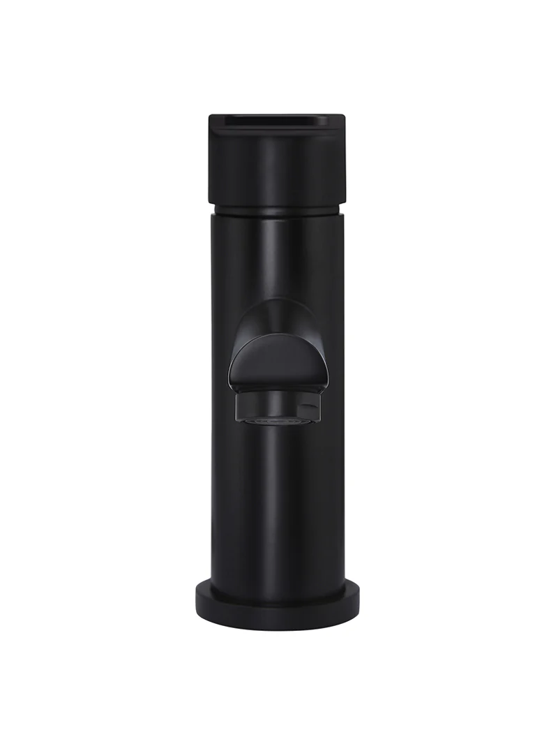 Round Paddle Basin Mixer - Matte Black - Image 3